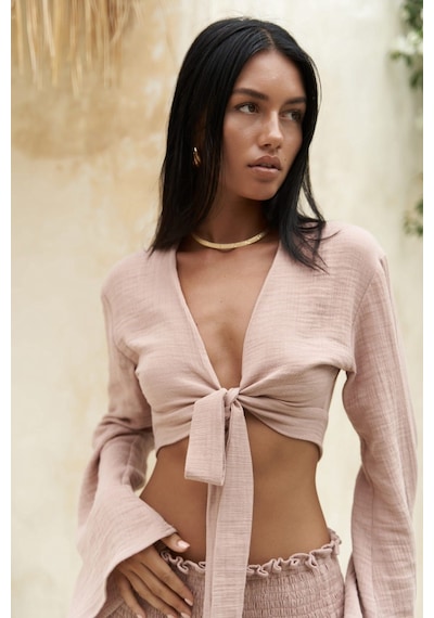 Mai Collection Mai Studios Co. Marshanda Somon Crop Etek Takım Somon