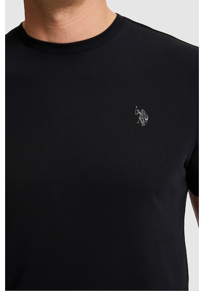 U.s. Polo Assn. Erkek Siyah Tişört Basic 50322312-vr046