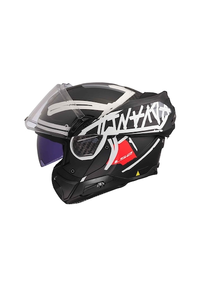 Ls2 Advant 2 Tape Mat Çene Açılır Kask Mat Siyah