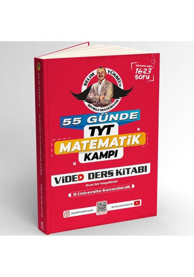 Bıyıklı Matematik 55 Günde Tyt Matematik Video Ders Kitabı