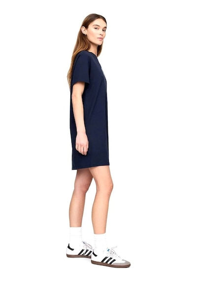 Gap V-frch Logo Tee Dress Kadın Elbıse Lacivert