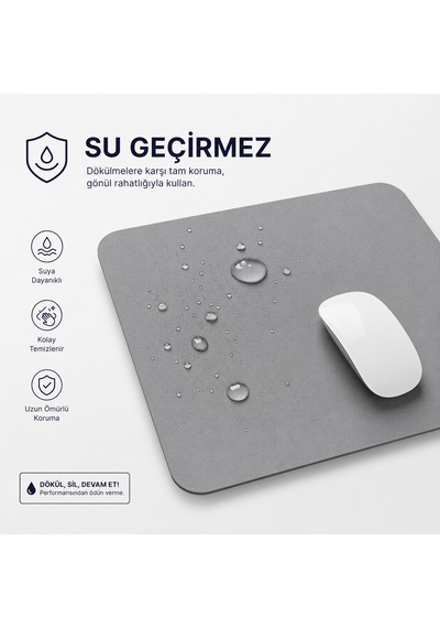 Microcase Dikdörtgen Tasarım Bilgisayar Laptop Deri Mouse Pad 25x21 Al5591 Kırmızı
