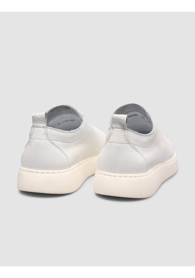 Cabani Erkek Minimal Beyaz Deri Sneaker Beyaz
