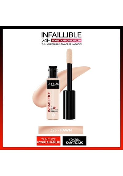 Infaillible Tüm Yüze Uygulanabilir Kapatıcı - 323 Fawn Çok Renkli