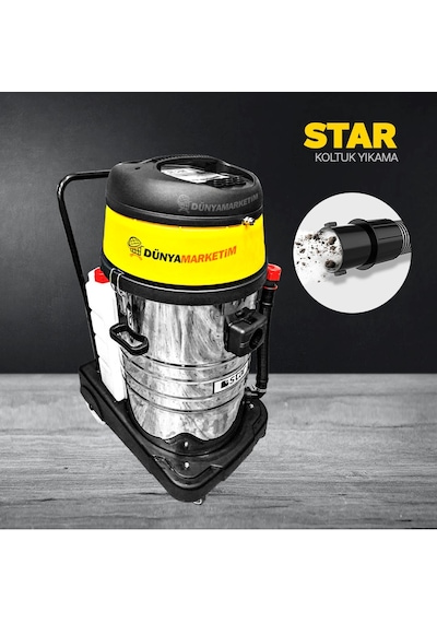 Star Profesyonel 3 Motorlu Halı Ve Koltuk Yıkama Makinası