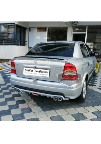 ŞüsCarOto Opel Astra G 1998-2004 Bagaj Üstü Spoiler Bagaj Çıtası Piano Black Parlak Siyah (00)