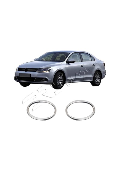 Volkswagen Jetta Uyumlu 2011 Ve Üzeri Krom Sis Farı Çerçevesi 2 Parça Paslanmaz Çelik