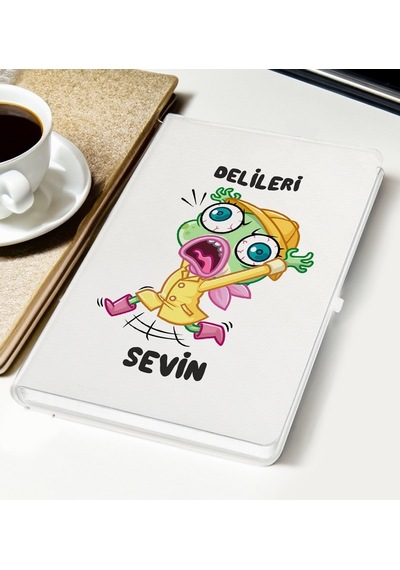 Bk Gift Delileri Sevin Tasarımlı Beyaz Defter, Arkadaşa Hediye, Doğum Günü Hediyesi Kobitmeyencom29835 Bk Gift