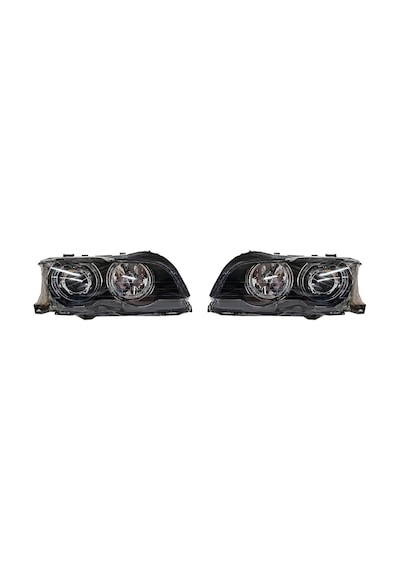 Bmw E46 Far Seti, Kristal, Siyah, Coupe, Motorlu, 2002-03, Eae Bm