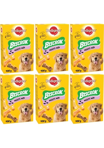 Pedigree Biscrok Multi Mix Köpek Ödül Bisküvisi 6 x 500 G Pedigree Biscrok Multi Mix Köpek Ödül Bisküvisi 6 x 500 G