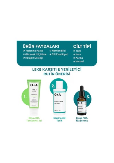 Q+a Zinc Pca Serum, 30 Ml, Yüz Serumu