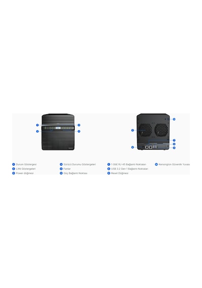 Synology DS423 2 GB 4 Yuvalı Nas Depolama Ünitesi