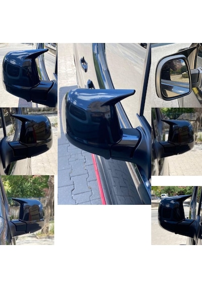 Peugeot Partner 2 2012 2013 2014 2015 2016 2017 2018 Uyumlu Yarasa Batman Ayna Kapağı Takımı Piano Black Parlak Siyah