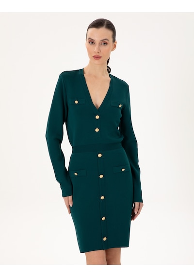 Pierre Cardin Kadın Koyu Yeşil Elbise Triko 50290605-vr079 Koyu Yeşil Pierre Cardin Kadın Koyu Yeşil Elbise Triko 50290605-vr079 Koyu Yeşil