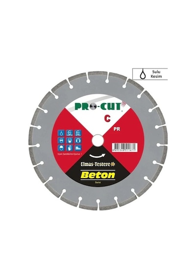Pro-cut Pr51172 Sulu Kesim Beton Kesme Testeresi 550x25.4 Mm