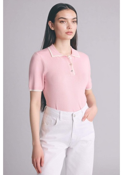 Defacto Fıtted Polo Yaka Kazak C1498ax26sppn475 Pembe-pn475