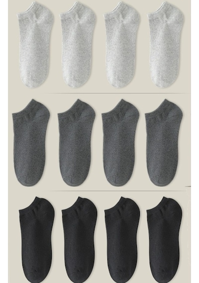 Ozzy Socks 12 Li Unisex Dikişsiz Patik Çorap Çok Renkli