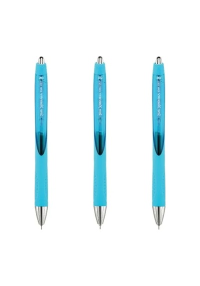 0.5 Mm İğne Uçlu Turkuaz Jel Kalem, 3'lü Set 124-Pembe