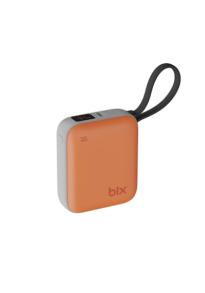 Bix Pb119 10000mah 20w Cep Boyu Dijital Göstergeli Mini Powerbank Taşınabilir Hızlı Şarj Cihazı Turuncu