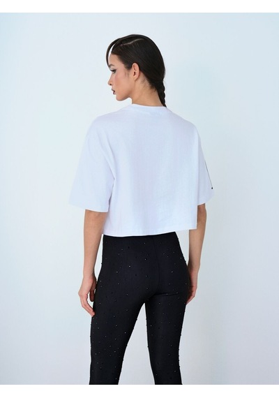 LOFT Oversize Kadın Tshirt K.kol Lf2036859 Q1.v1 Beyaz LOFT Oversize Kadın Tshirt K.kol Lf2036859 Q1.v1 Beyaz