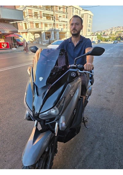 Motocam Yamaha Xmax Ön Cam 2014-2017 Model 36cm Siyah Renkli 4mm Sportif