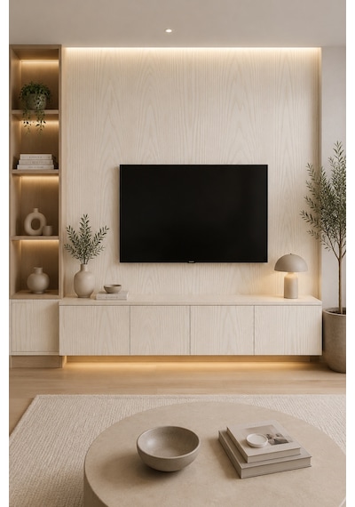 Deconitte Premium Beyaz Ahşap Desenli Kendinden Yapışkanlı Pvc Mobilya Dolap Tezgah Kaplama Folyosu 60x100 Cm