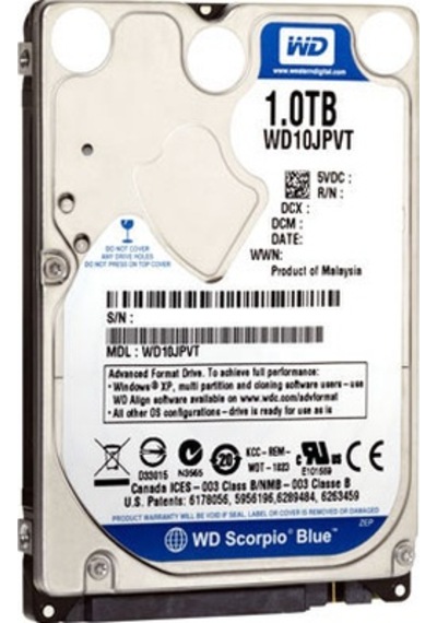 Western Digital Scorpio Blue WD10TPVT 1 TB HDD