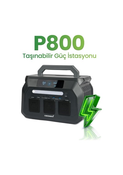 Goboenergy P800 512wh Lifepo4 Taşınabilir Güç İstasyonu, 800w Sürekli 1600w Tepe Güç, 600w Hızlı Şarj, 300w M