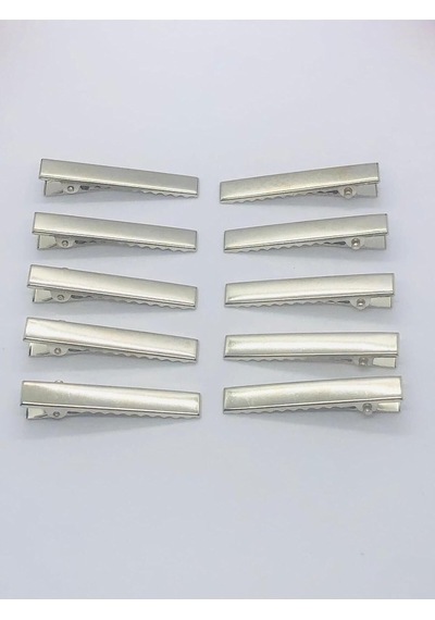 Xmlbayiciniz Metal Pens Toka 10 Adet-timsah Toka 4,5 Cm Hand Made Toka Yapımı Metalik Tek Ebat Çok Renkli