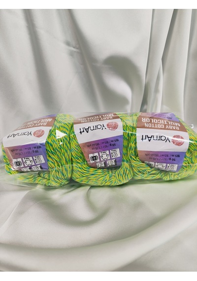 Baby Cotton Multicolor El Örgü İpi 3 Adet - 5213