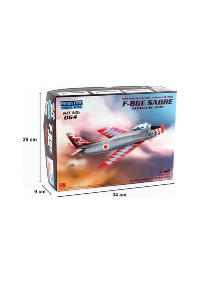 1/48 F-86e Sabre Yarasalar Maketi, Hobbytime 064