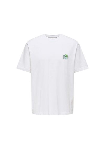 Only & Sons Pokemon Life Erkek Beyaz Tişört 22037659-bwg Beyaz