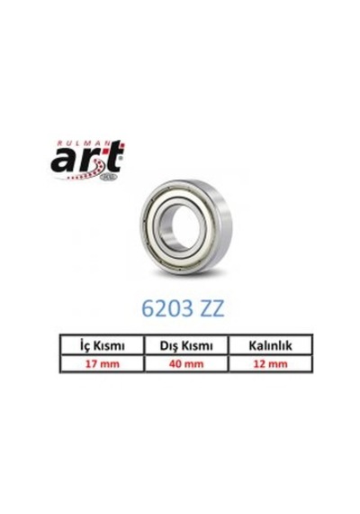 ART 6203 ZZ Rulman 17x40x12