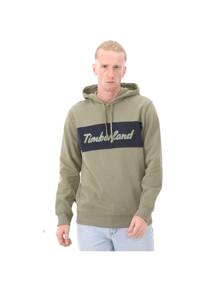 Timberland Ls Cursive Hoodie Erkek Sweatshirt-113 Haki