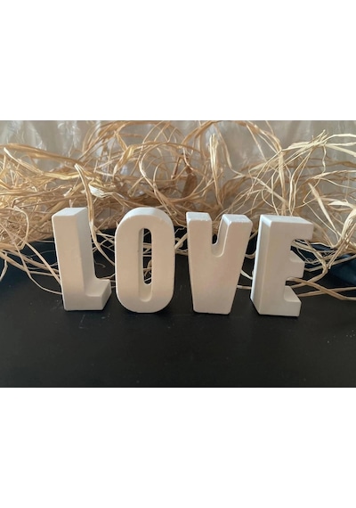 Bernami Mumluk Şamdanpinterest Dekoratif Taş Tozu Harf Love Yazı Diğer