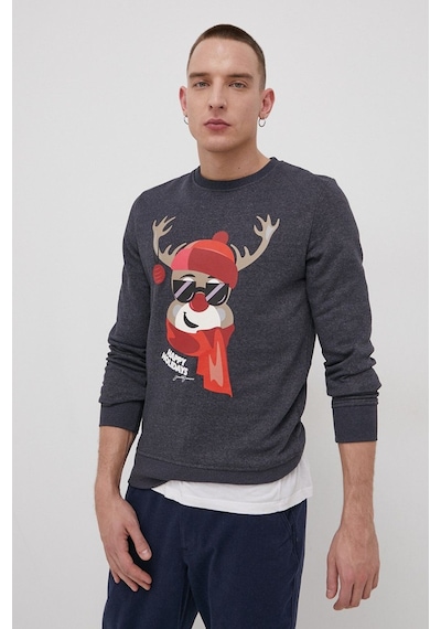 Jack & Jones Jack Jones Erkek Sweatshırt 12198379-navy Lacivert