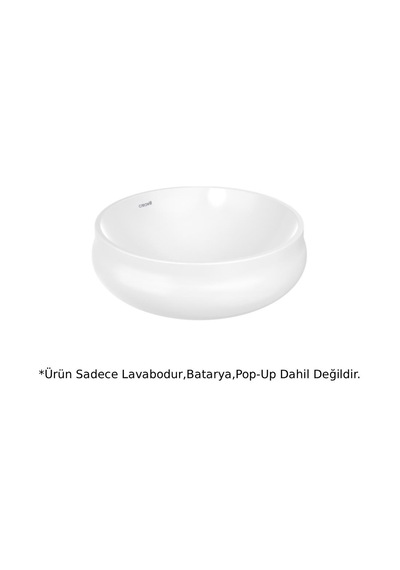 Creavit GO140 Gordo Tezgah Üstü Çanak Lavabo 40 CM - Beyaz