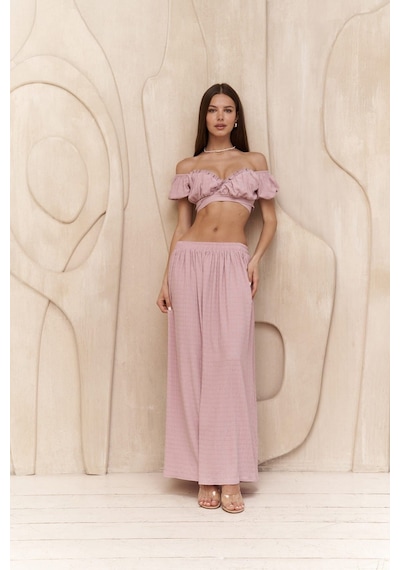 Mai Collection Mai Studios Co. Indriya Lila Crop Etek Takım Lila