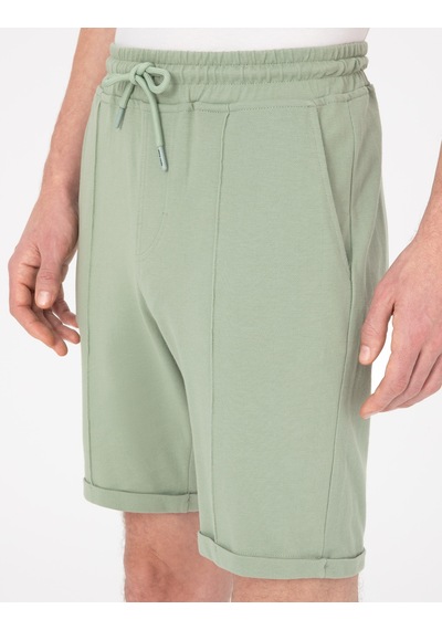 Pierre Cardin Açık Haki Regular Fit Örme Şort 50310567-vr183