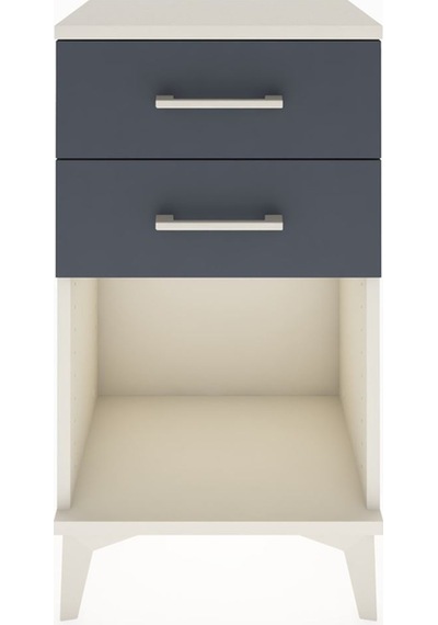 Arges Komodin 4 Çekmeceli 44x30x80 Aytaşı-antrasit Aytaşı