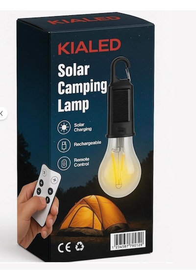Taşınabilir Solar Usb Şarjlı Led Ampül-outdoor Kamp Bahçe Lambası-askılı Kırılmaz-kumandalı 1