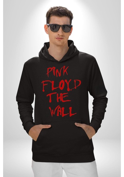 Pink Floyd The Wall Kadın Erkek Siyah Kapüşonlu Sweatshirt Hoodie Siyah