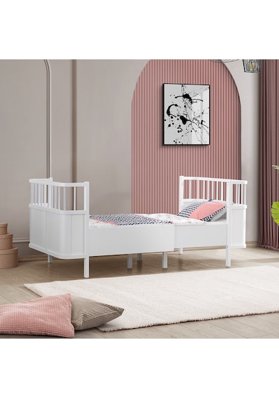 Siesta Büyüyen Beşik 90x130, Siesta Karyola 90x190 - Beyaz