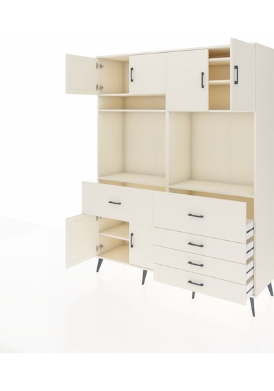 Hyperion Gardrop 7 Raflı 5 Çekmeceli 6 Kapaklı 176x44x221 Aytaşı-aytaşı Aytaşı