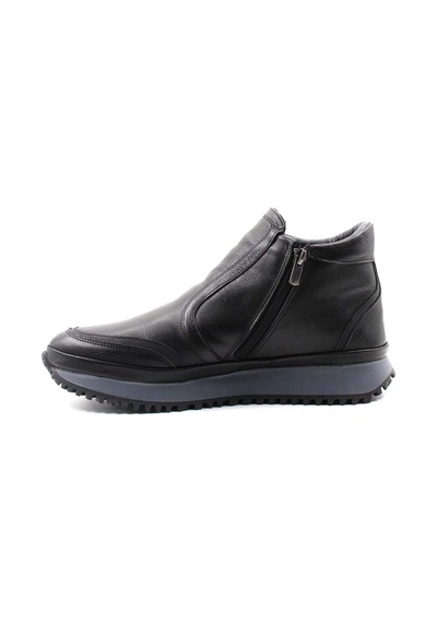 Fast Step Hakiki Deri Kürklü Erkek Spor Bot 722kma241 Siyah