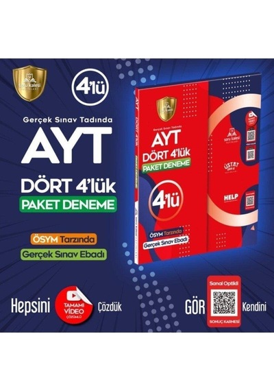Soru Kalesi Yayınları Ayt Dört 4 Lük Denemesi 2021-2022