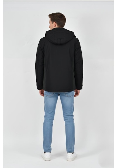 Dynamo Erkek Kapüşonlu Spor Mont 2 Parça Regular Fit 3362 Bgl-st04898 Siyah