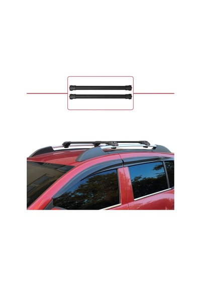 Dacia Sandero Stepway 2008-2012 Arası İle Uyumlu Ace-1 Ara Atkı Tavan Barı Siyah