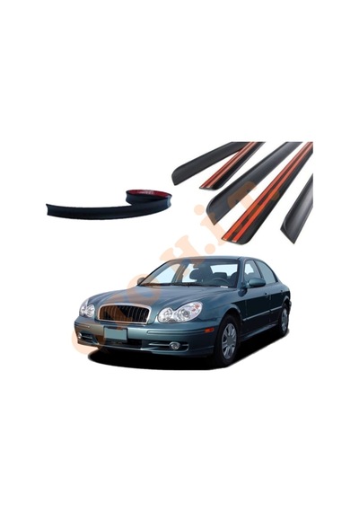 Hyundai Sonata 02-05 Uyumlu Bagaj Üstü Spoiler Mat Siyah
