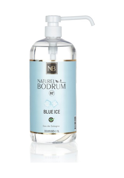 Nb Naturel Bodrum Blue İce Kolonya Mega Aile Seti 1 Litre + 500 Ml + 400 Ml + 60 Ml 4'lü Paket %80